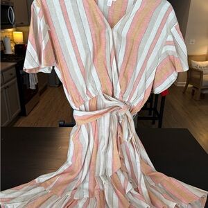 LC Lauren Conrad Multicolor Striped Dress